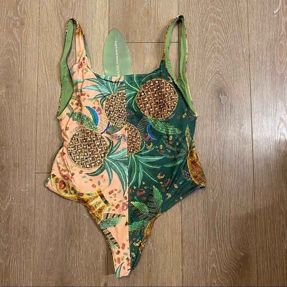 FARM RIO Mixed Fruit One Piece Swimsuit - Picture 4 of 6